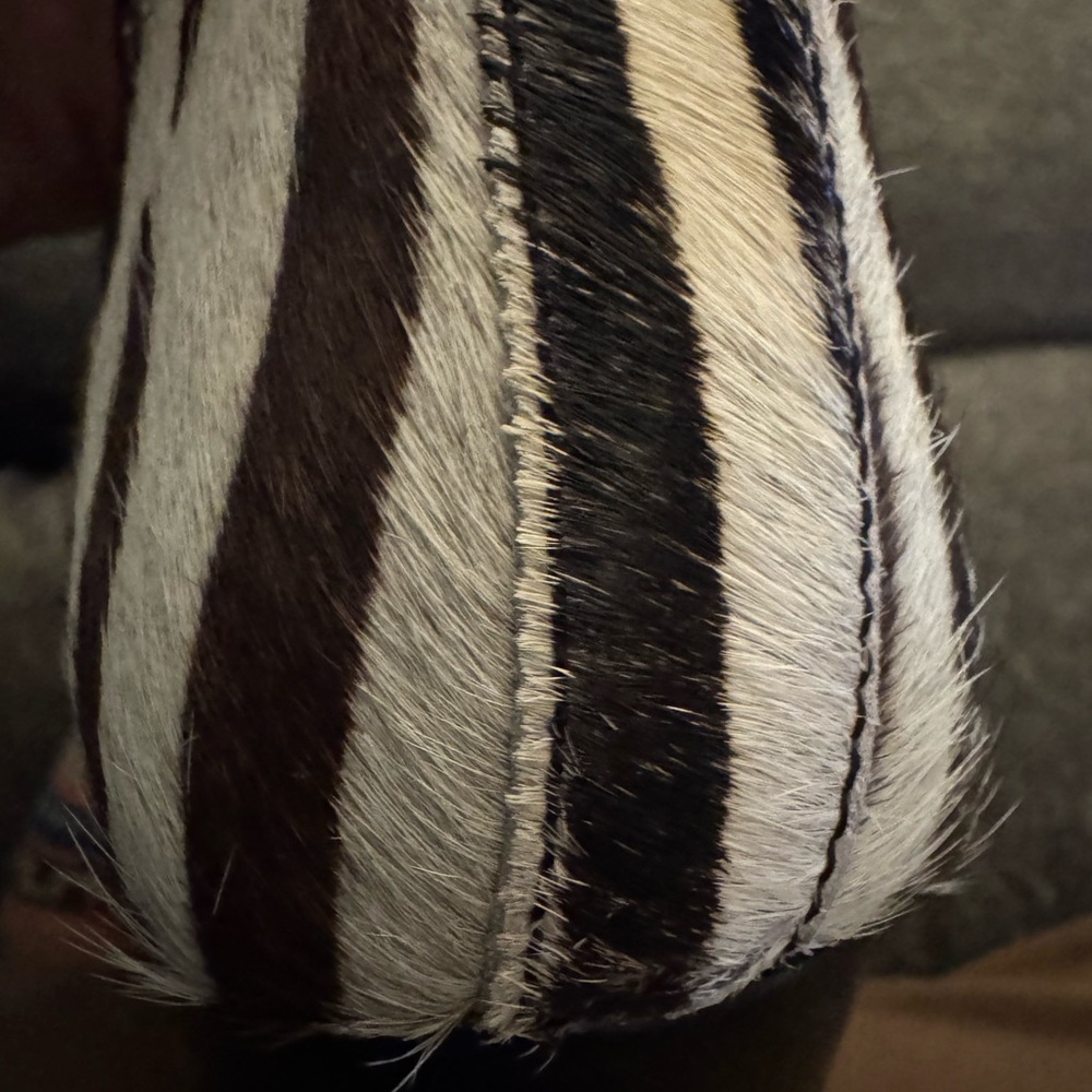 Vintage Zebra Haircalf Chelsea Boots‎ | Chunky Heel | Size 7 - Picture 12 of 16